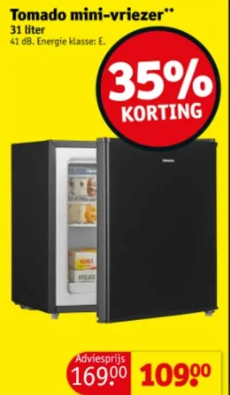 Aanbieding: mini-vriezer