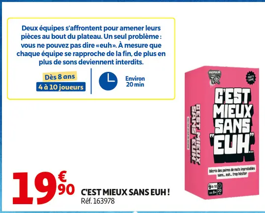 Offre: C'est mieux sans euh!