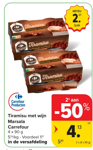 Promotie: Tiramisu met wijn Marsala
