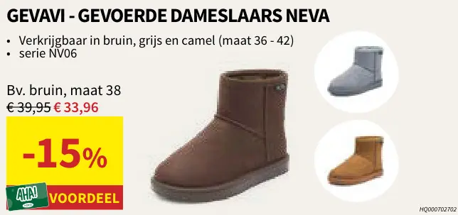 Promotie: Gevavi Gevoerde dameslaars Neva