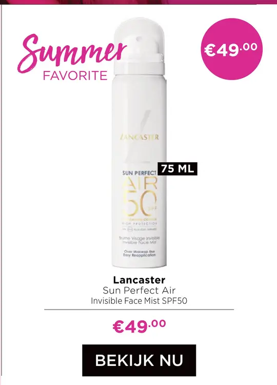 Aanbieding: Sun Perfect Air Invisible Face Mist SPF50