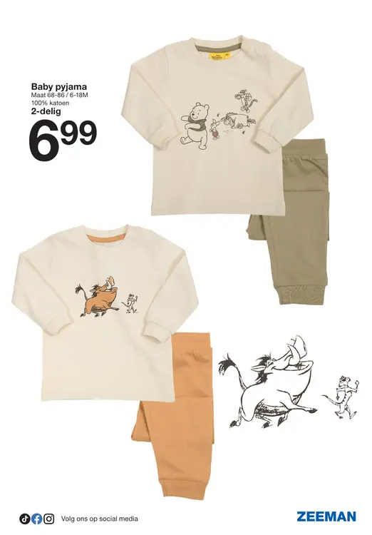 Promotie: Baby pyjama