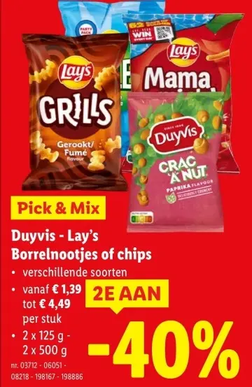 Promotie: Borrelnootjes of chips