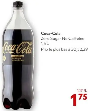 Offre: Zero Sugar No Caffeine