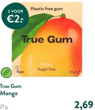 Aanbieding: True Gum Mango - 21g