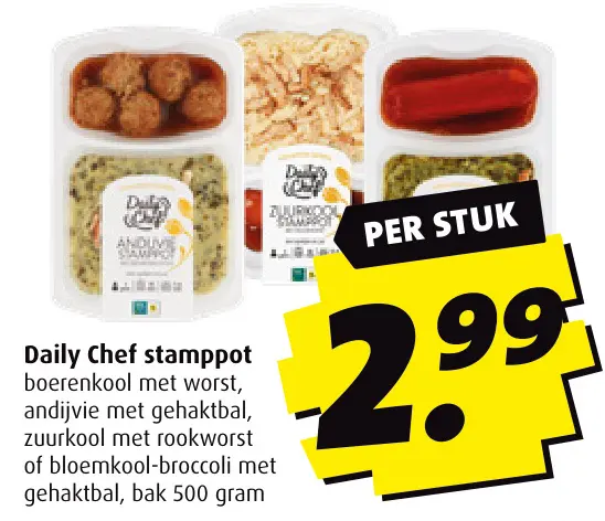 Aanbieding: Daily Chef stamppot