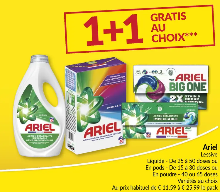 Offre: Ariel Lessive