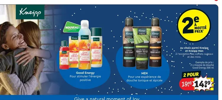 Offre: Good Energy and Kneipp Men products