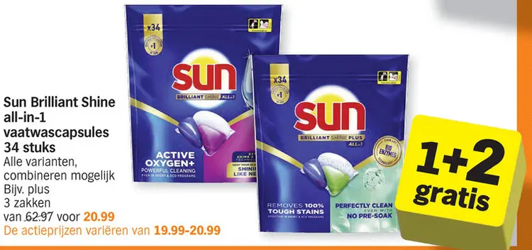 Promotie: Brilliant Shine all-in-1 vaatwascapsules