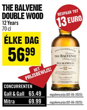 Aanbieding: The Balvenie 12 Years 70 cl