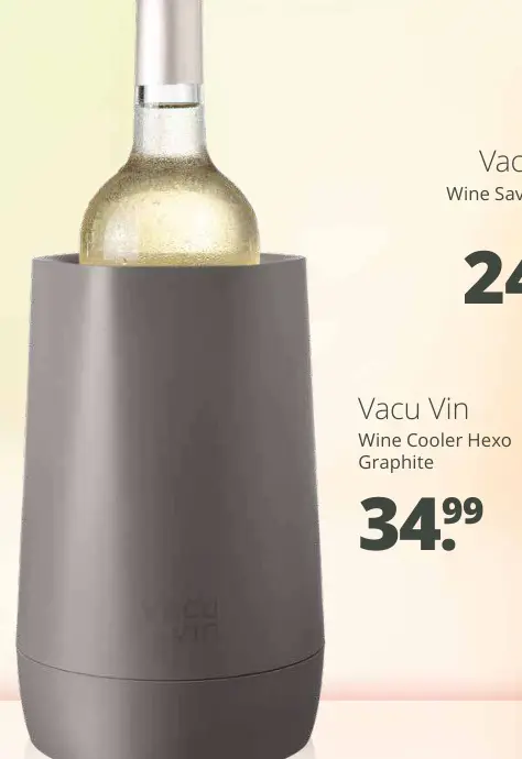 Aanbieding: Vacu Vin Wine Cooler Hexo Graphite