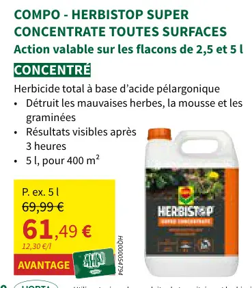Offre: Herbistop super concentrate toutes surfaces