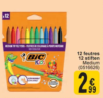 Offre: 12 feutres / 12 stiften