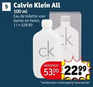Promotie: Calvin Klein All