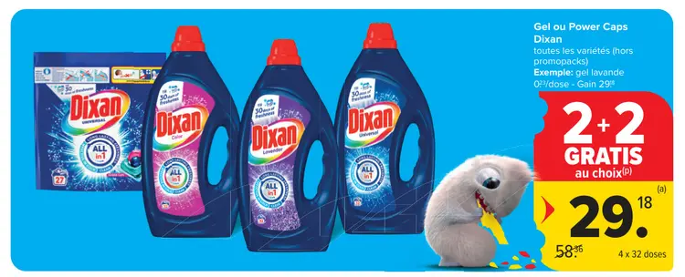 Offre: Gel ou Power Caps Dixan