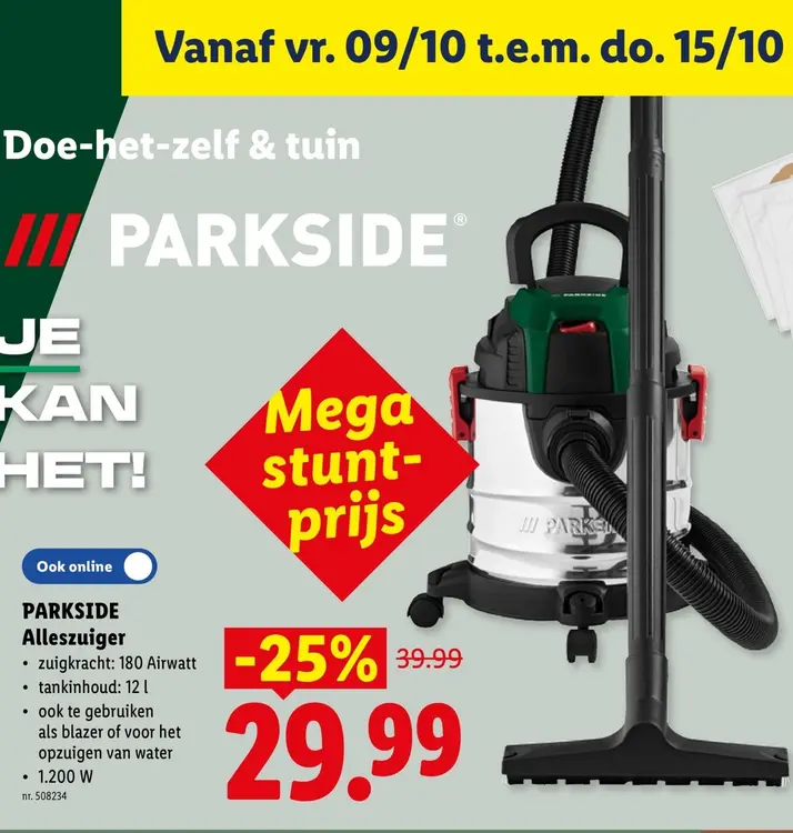 Promotie: Alleszuiger