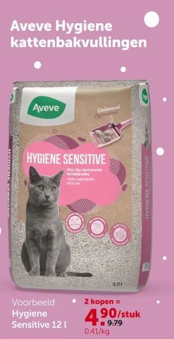 Promotie: Hygiene Sensitive kattenbakvullingen