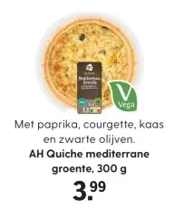 Aanbieding: AH Quiche mediterrane groente