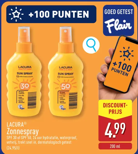 Promotie: Zonnespray