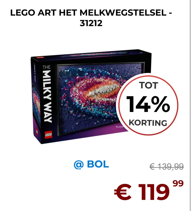 Aanbieding: Lego art het melkwegstelsel