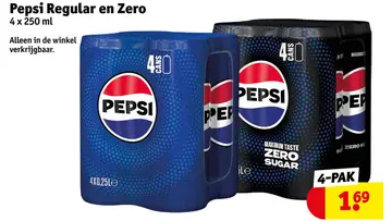 Aanbieding: Pepsi Regular en zero