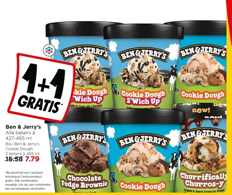 Aanbieding: Ben & Jerry's Alle bekers