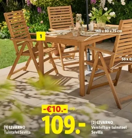 Aanbieding: Tuintafel Sevilla