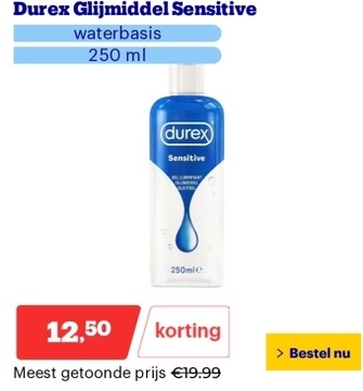 Aanbieding: Durex Glijmiddel Sensitive