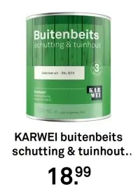 Aanbieding: KARWEI buitenbeits schutting & tuinhout