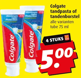 Aanbieding: Colgate tandpasta of tandenborstel