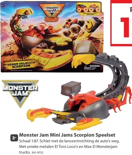 Aanbieding: Monster Jam Mini Jams Scorpion Speelset