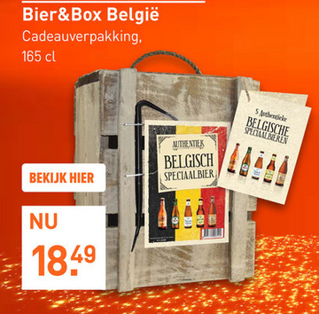 Aanbieding: Bier Kist Belgie Cadeaupakket 133CL Bier