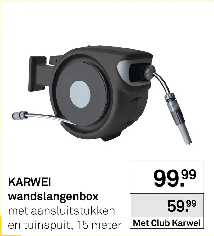 Aanbieding: Wandslangenbox 15 meter