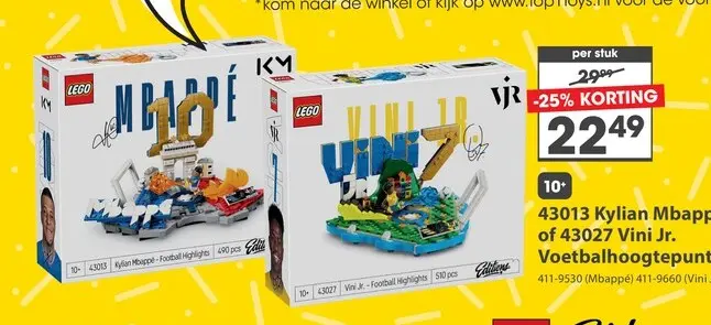 Aanbieding: LEGO 43027 Editions Sports Vini Jr.  Voetbalhoogtepunten