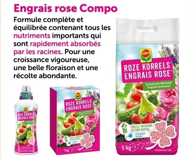 Offre: Engrais rose Compo