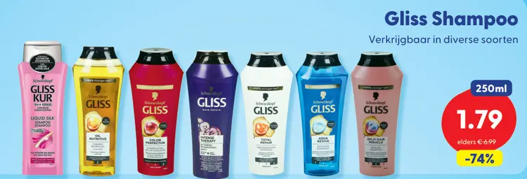 Aanbieding: Gliss Shampoo