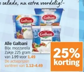 Aanbieding: Alle Galbani