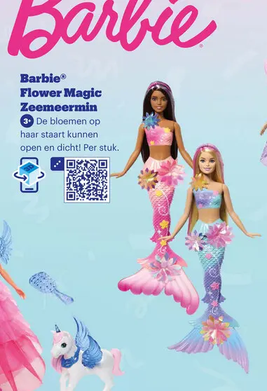 Promotie: Barbie® Flower Magic Zeemeermin