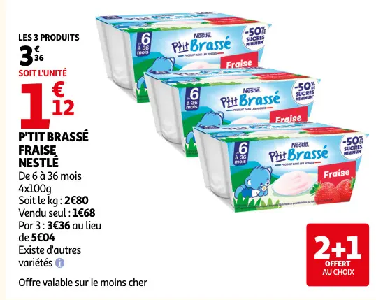 Promotie: P'tit brassé fraise