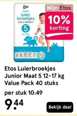 Aanbieding: Luierbroekjes Junior Maat 5