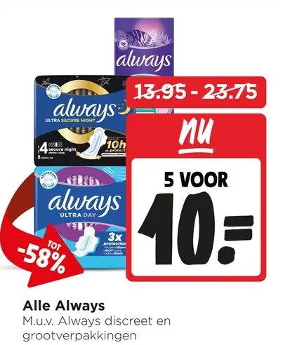 Aanbieding: Alle Always