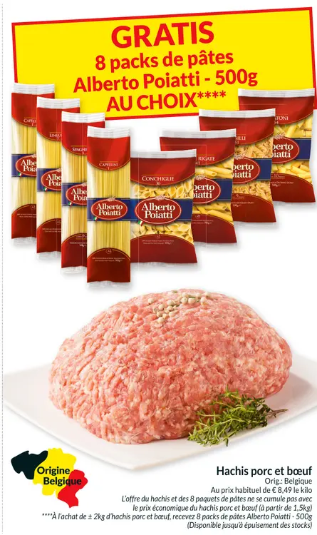 Offre: Hachis porc et bœuf