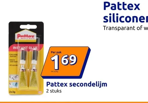 Aanbieding: Pattex secondelijm