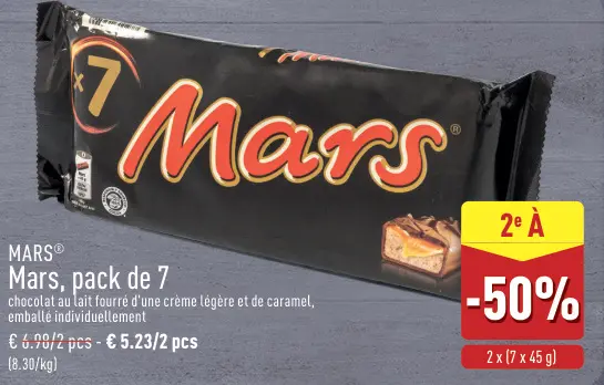 Offre: Mars, pack de 7