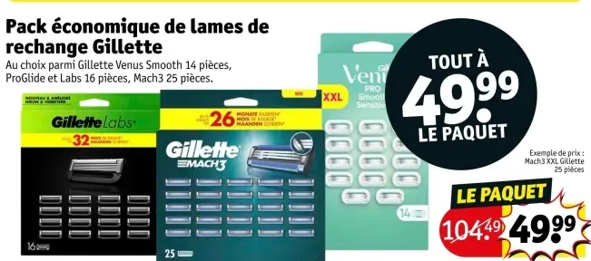 Offre: Pack économique de lames de rechange