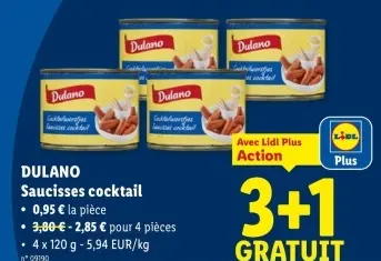 Offre: Saucisses cocktail