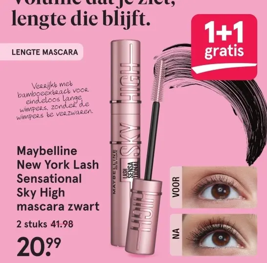 Aanbieding: Maybelline New York Lash Sensational Sky High