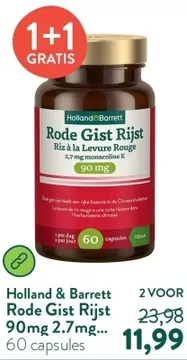 Aanbieding: Holland & Barrett Rode Gist Rijst