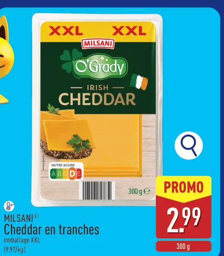 Offre: Cheddar en tranches