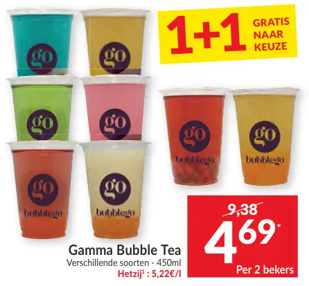 Promotie: Gamma Bubble Tea